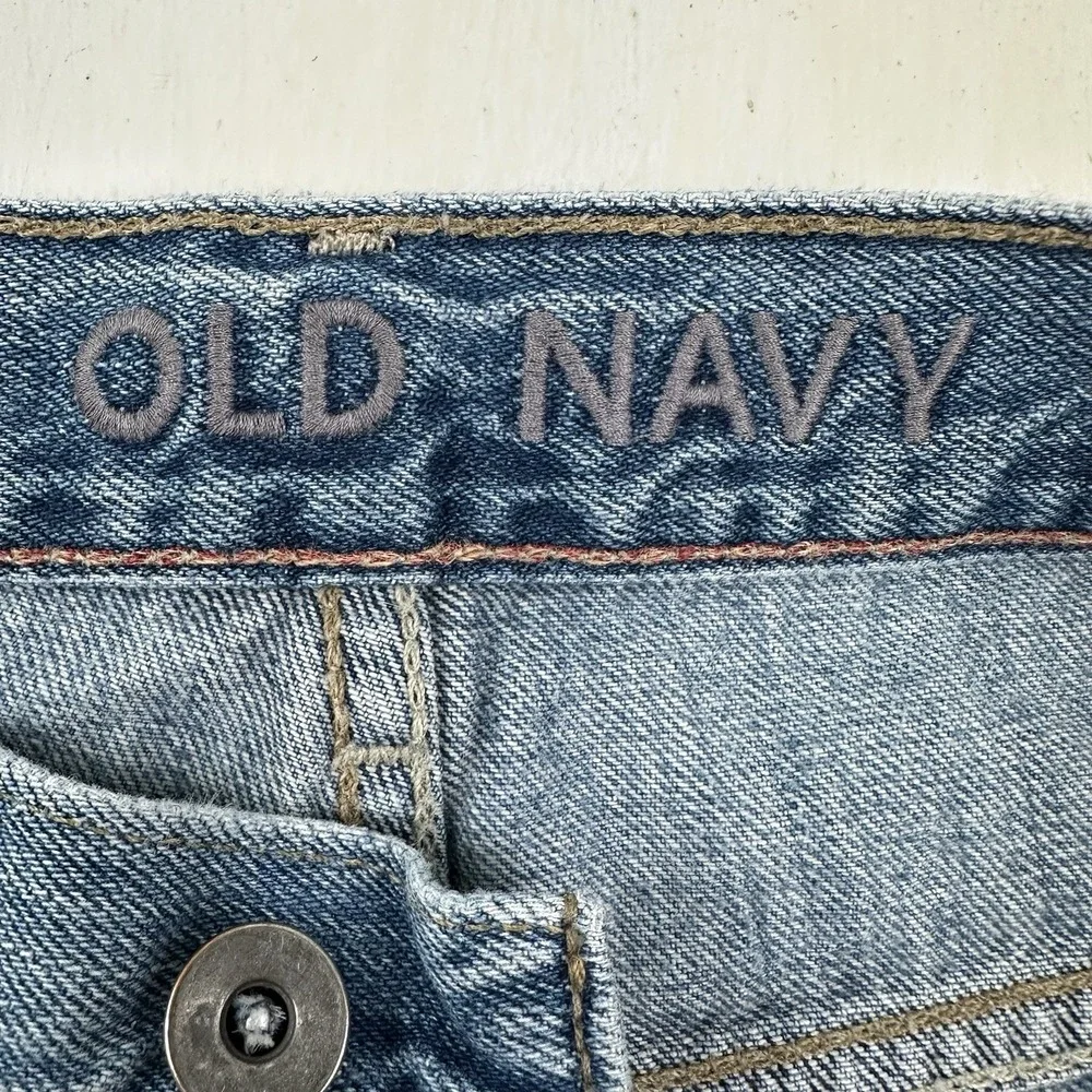 Vintage Old Navy Loose Jeans Mens 40x32 Baggy Fit Light Wash Blue Denim Y2K‎